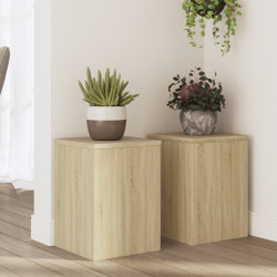 Suportes p/ plantas 2 pcs 25x25x35 cm derivados de madeira