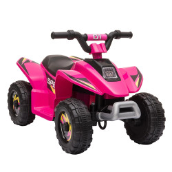 Quadriciclo Elétrico para Crianças de 18-36 Meses Quadriciclo a Bateria 6V com Avance e Retrocesso 72x40x45,5cm Rosa