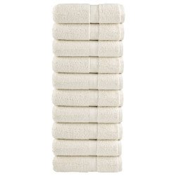 Toalhas de bidé premium solund 10 pcs 30x50 cm 600 gsm creme