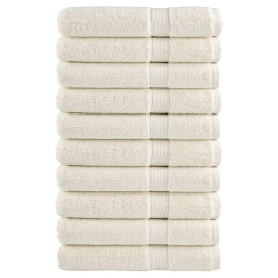 Toalhas premium solund 10 pcs 100x200 cm 600 gsm creme