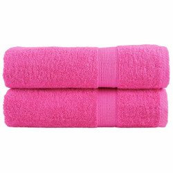Toalhas de mãos premium solund 2pcs 50x100 cm 600 gsm rosa