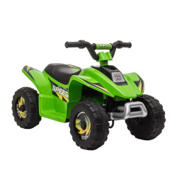 Quadriciclo Elétrico para Crianças de 18-36 Meses Quadriciclo a Bateria 6V com Avance e Retrocesso 72x40x45,5cm Verde