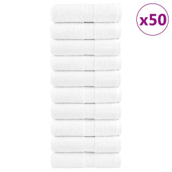 Toalhas de bidé premium solund 50 pcs 30x50 cm 600 gsm branco