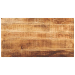Tampo de mesa retangular 100x70x2,5 cm mangueira áspera maciça