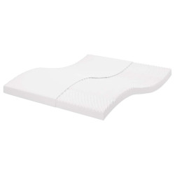 Colchão de espuma 180x210 cm 7 zonas dureza 20 ild branco