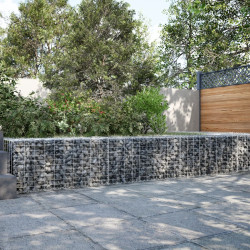 Cesto gabião com cobertura 300x50x50 cm ferro galvanizado