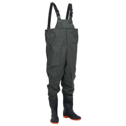 Jardineiras com botas tamanho 43 verde-escuro