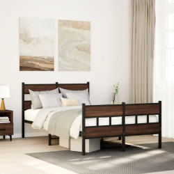 Cama sem colchão com cabeceira e pés 120x200 cm