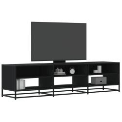 Móvel de TV 180x40x46 cm derivados de madeira preto