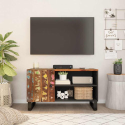 Móvel de TV 80x33x46 cm madeira recuperada/derivados madeira