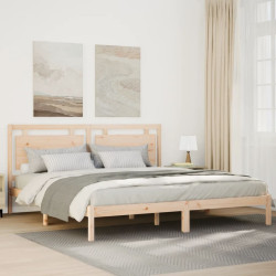 Cama extra longa sem colchão 200x220 cm madeira maciça