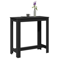 Mesa de bar 102x50x103,5 cm derivados de madeira preto