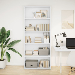 Estante 80x30x189 cm derivados de madeira branco