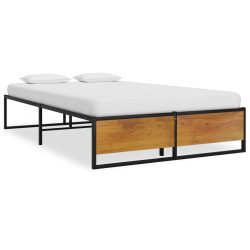 Estrutura de cama 120x200 cm metal preto