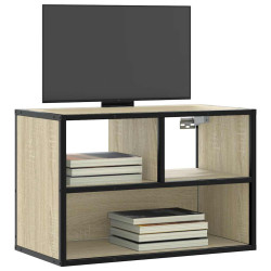 Móvel p/ TV 60x31x39,5 cm deriv. madeira/metal carvalho sonoma