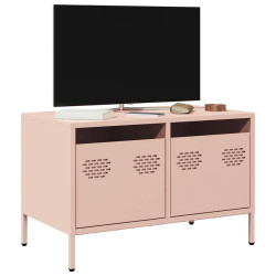 Móvel de TV 68x39x43,5 cm aço laminado a frio rosa