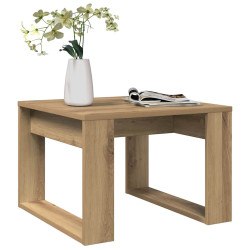 Mesa de apoio 50x50x35 cm derivados madeira carvalho artisiano