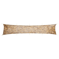 Rede de camuflagem com saco de arrumação 844x142 cm areia