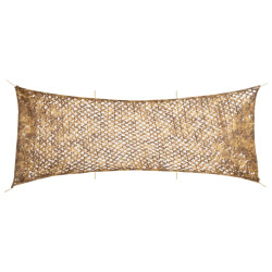 Rede de camuflagem com saco de arrumação 623x203 cm areia