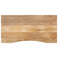 Tampo de mesa com curva 110x50x2,5 cm mangueira áspera maciça