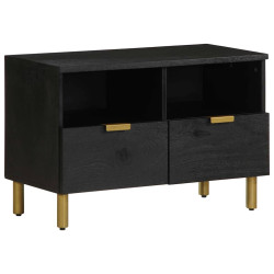 Móvel de TV 70x33x46 cm derivados de madeira preto