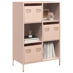 Móvel alto 68x39x103,5 cm aço rosa
