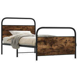 Estrutura cama s/ colchão derivados de madeira carvalho sonoma