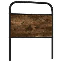 Cabeceira de substituição 75 cm derivados madeira/aço carvalho fumado