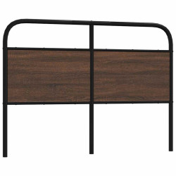 Cabeceira de substituição 135cm derivados madeira/aço carvalho castanho