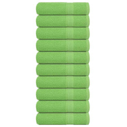 Toalhas banho frogn 10 pcs 100x150 cm 360 g/m² verde maça