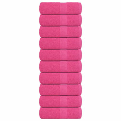 Toalhas de bidé frogn 10 pcs 30x50 cm 360 g/m² rosa