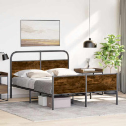 Estrutura cama s/ colchão derivados de madeira carvalho sonoma