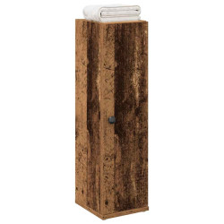 Móvel p/ casa banho c/ suporte rolos 20,5x22x72cm madeira velha
