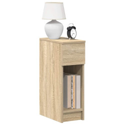 Mesas de cabeceira com gaveta 2 pcs 20x36x60 cm carvalho sonoma