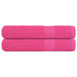 Toalhas frogn 2 pcs 100x200 cm 360 g/m² rosa