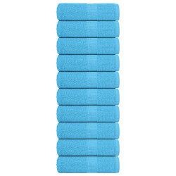 Toalhas de bidé frogn 10 pcs 30x50 cm 360 g/m² turquesa