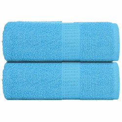 Toalhas de bidé frogn 2 pcs 30x50 cm 360 g/m² turquesa