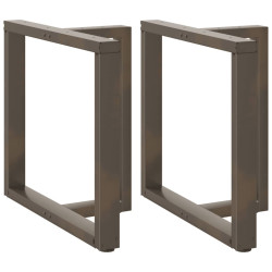 Pés de mesa de jantar em forma de t, 2 peças, preto, 70x35x(72-73) cm, aço