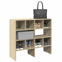 Sapateiras 2 pcs empilháveis 89,5x30x40 cm carvalho sonoma