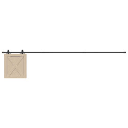Kit para armário deslizante aço carbono 244 cm