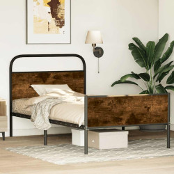Estrutura cama s/ colchão derivados de madeira carvalho sonoma