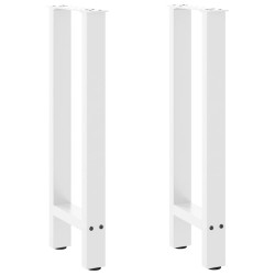 Pés de mesa de console , brancos, 2 peças, 28x(72-73) cm, aço