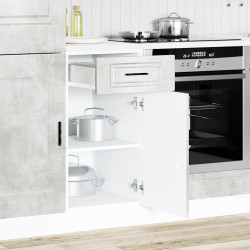 Armário base cozinha porto derivados madeira cinzento cimento