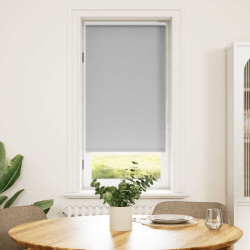 Cortina de rolo blackout, 64,4 x 120 cm, largura do tecido 60 cm, cinza.