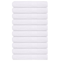 Toalhas de sauna frogn 10 pcs 80x200 cm 360 g/m² branco