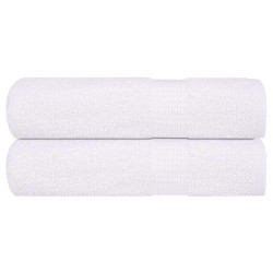 Toalhas de mãos frogn 2 pcs 50x100 cm 360 g/m² branco