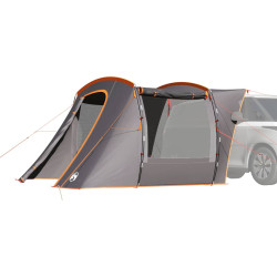 Tenda de carro impermeável cinzento e laranja