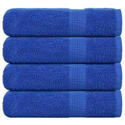 Toalhas de mãos frogn 4 pcs 50x100 cm 360 g/m² azul