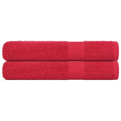 Toalhas frogn 2 pcs 100x200 cm 360 g/m² vermelho