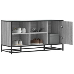 Banco para calçado sonoma 100x40x53,5 cm madeira metal cinzento